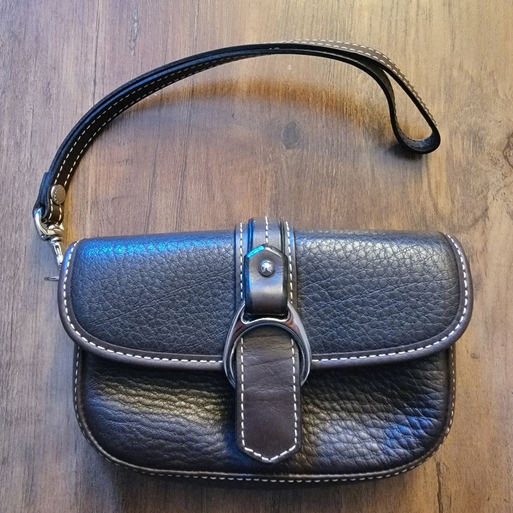 Dooney & Bourke Black Leather Wristlet